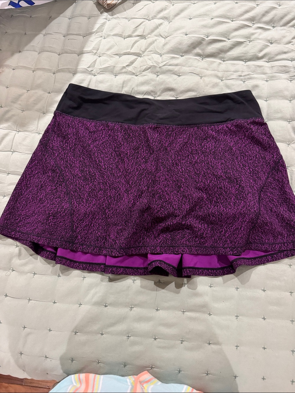 lululemon athletica Purple and Black Athletic Skort